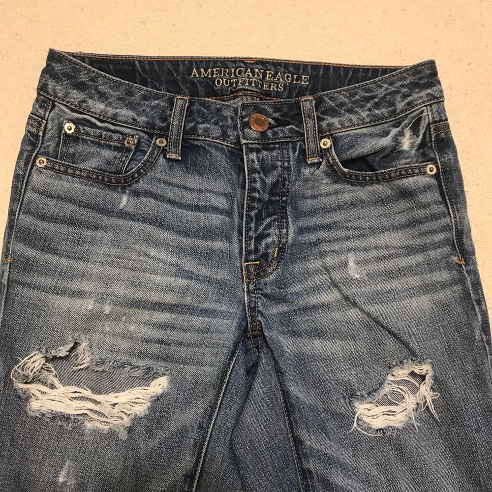 AE distressed denim jeans